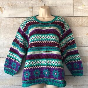 Hand knit sweater
